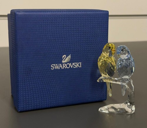 Swarovski budgies pair - swarovski,