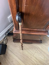 Vintage twistWalking stick Horn handle Canes. 83 CM