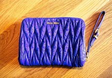  Miu Miu Purple  Patent Leather Clutch Bag New Unused