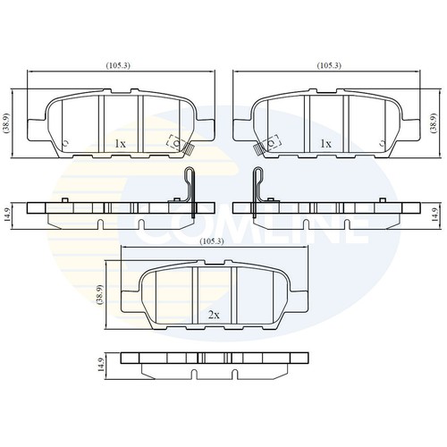 Brake pads set - set, for