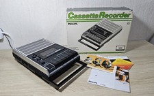 CLASSIC PHILIPS CASSETTE RECORDER N2234/15 MODEL,  BOXED 