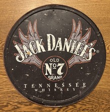 Jack Daniel’s Metal Advertising Sign Old No 7 Whisky Man Cave Home Bar Pub