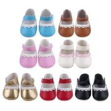 Pu Leather Reborn Doll Shoes
