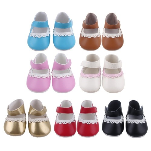 Leather reborn doll shoes - leather,