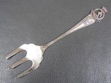 Vintage silver plated enamel