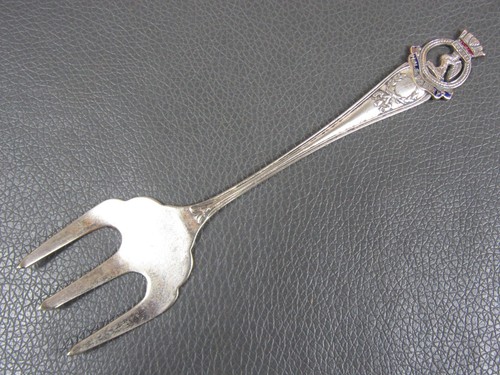 Vintage silver plated enamel