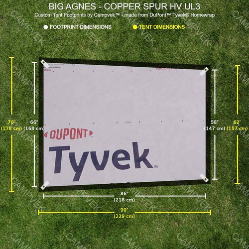 Tyvek footprint for the - tyvek,
