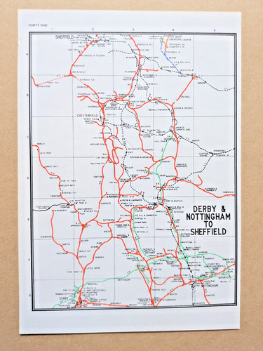 Vintage 1972 map showing pre - vintage,