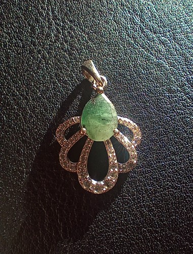 Natural emerald sterling - natural,