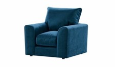New royal blue plush fabric - new,