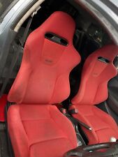 Red JDM Anniversary Recaro Premier Edition Bucket Seats Honda Civic EP3 Type R