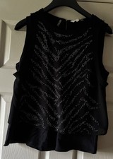 Rebecca Taylor 100% Silk Black