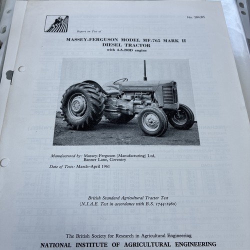 Massey ferguson model - mf, -765