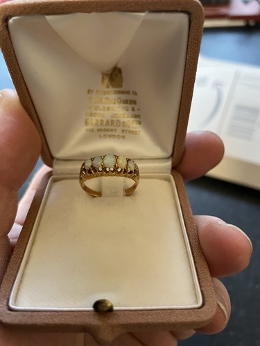 Antique 18ct gold five - antique,