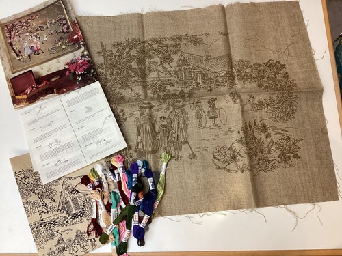 Vintage 1960s embroidery - , kit
