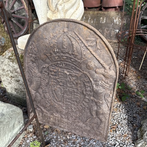 Antique cast iron fire - cast,