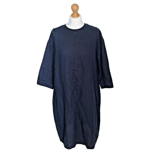 Muji french linen navy - muji,