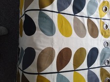 Orla Kiely Multi Stem Curtains - Duck Egg - Long