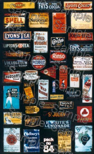 Tiny signs oo84 enamel advert - oo84,