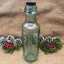 Old Vintage Aqua Glass Beer