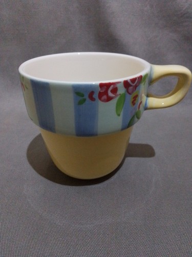 Stackable hand painted mug - stackable,