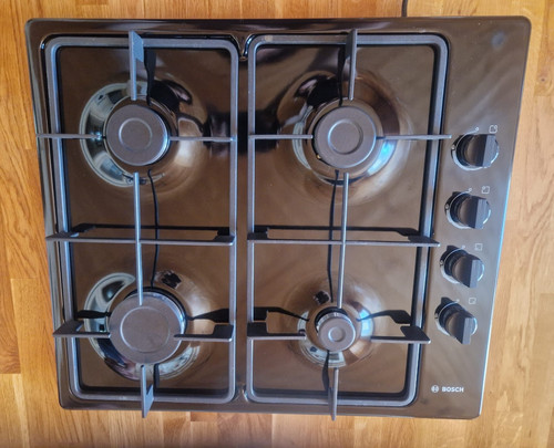 Bosch ring gas hob black - bosch,