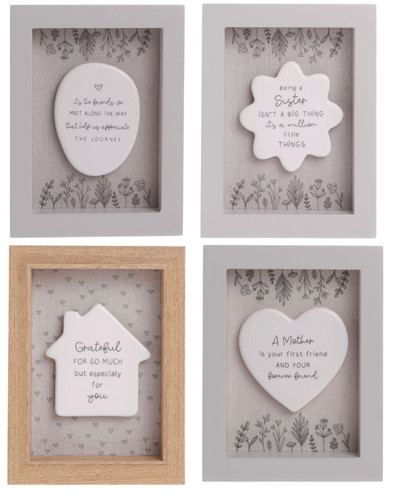 Moments framed plaque 12cm - framed,