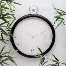 Black & Silver Wall Clock