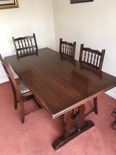 solid wood dining table and