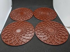 4x Mandala Themed Coasters 4"