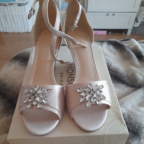Champagne monsoon bridal shoes - champagne,