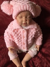 Aran Baby Jacket and Hat