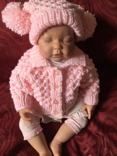 Aran baby jacket and hat - aran,