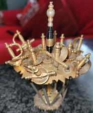 Vtg 1960-70 Toledo Brass Miniature Swords Damascene Set of 12 Skewer