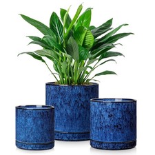 Ceramic Plant Pots, 3 Piece