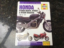 HONDA NTV600 REVERE & 650 V-Twins 1988 to 2001 SERVICE REPAIR MANUAL BY HAYNES