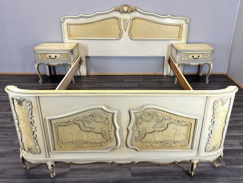 Bed vintage shabby chic double - shabby,