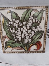 Edwardian Lily Of The Valley Fireplace Tile Made in England