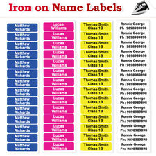 iron on name labels for clothes Personalised school uniform name iron on labels