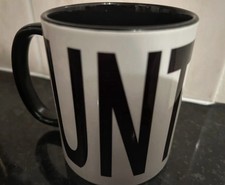 Novety black and white mug - novety, unt