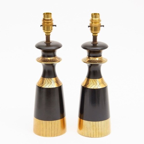 Pair midcentury table lamps - of,