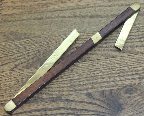 Unmarked brass trimmed - brass,