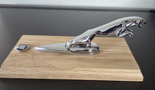 Jaguar chrome leaper - chrome, bonnet