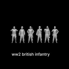 1:72 WWII British Soldiers for wargame  tabletop gaming miniatures