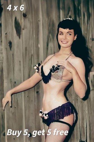 4x6 bettie page - -,