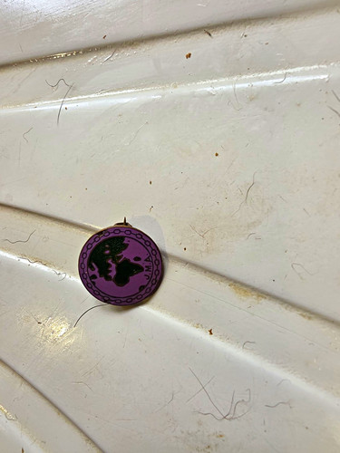 Girl guides purple - girl, enamel