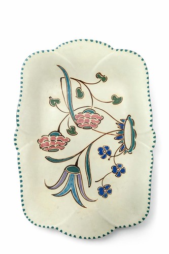 Honiton pottery rectangular - pottery,