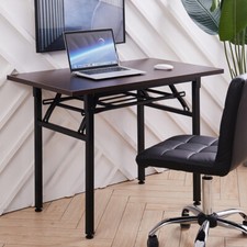 Large Folding Computer Desk Home Study Desk Office Writing Table No-Assembly