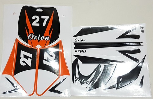 St067 orange sticker decal kit - orange,
