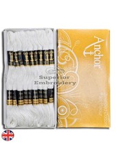 25 White Anchor Cross Stitch